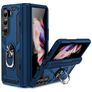 Mobigear Armor Ring Samsung Galaxy Z Fold 5 Plástico rígido Capa traseira Antichoque com anel - Azul