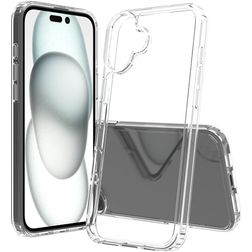 Mobigear Crystal Transparent iPhone 16 Plus Fodral Hårdplast Skal - Transparent
