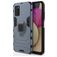 Mobigear Armor Ring Samsung Galaxy A03s Funda Plástico rígido Carcasa Antigolpes con anillo - Azul