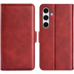 Mobigear Slim Magnet Samsung Galaxy S24 FE Cover a libro portafoglio - Rosso