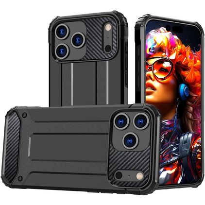 Mobigear Outdoor iPhone 17 Pro Max Hard Case Back cover Shockproof - Black