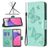 Mobigear Butterfly Samsung Galaxy A33 Lompakkokotelo + Setelitasku - Turkoosi