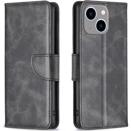 Mobigear Excellent iPhone 15 Plus Pungetui med Seddelrum - Sort