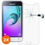 Mobigear Samsung Galaxy J1 (2016) Tempered Glass Screen Protector - Case Friendly (2-Pack)