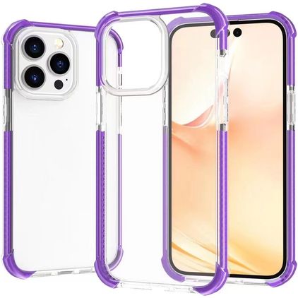 Mobigear Full Bumper iPhone 14 Plus Hard Case Back cover Shockproof - Purple