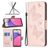 Mobigear Butterfly Samsung Galaxy A33 Pungetui med Seddelrum - Rosaguld
