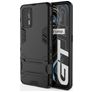 Mobigear Armor Stand Realme GT Hardcase Etui plecki Wstrząsoodporne z podstawką - Czarny