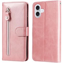 Mobigear Zipper iPhone 17 Wallet case - Rose Gold