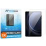 Mobigear Samsung Galaxy Tab S9 FE Plus Tempered Glass Screen Protector - Case Friendly - Black (2-Pack)