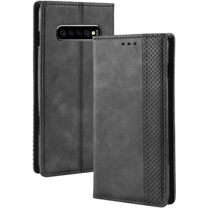 Mobigear Sensation Samsung Galaxy S10 Plus Capa livro Carteira - Preto