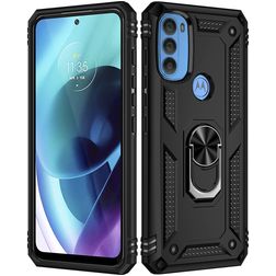 Mobigear Armor Ring Motorola Moto G71 5G Hardcase Back cover Antiurto con anello - Nero