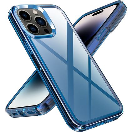 Mobigear Crystal iPhone 14 Pro Max Funda Plástico rígido Carcasa - Azul