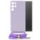 Mobilize Lanyard Gelly Samsung Galaxy S22 Ultra TPU flexível Capa com cordão - Pastel Purple