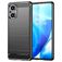 Mobigear Brushed Slim OPPO Reno 7 Lite Fleksibel TPU Bagsidecover - Sort