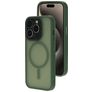 Mobiparts Hardcover iPhone 15 Pro MagSafe Hårdt Bagsidecover - Satin Green