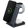 Mobilize 3in1 Laddstation (Qi) 15W - Svart