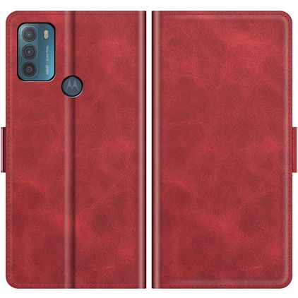 Mobigear Slim Magnet Motorola Moto G50 Etui z klapką typu portfel - Czerwony
