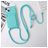 Mobigear Lanyard Card iPhone 15 Silicone Case with lanyard and Card Holder - Blue