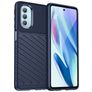 Mobigear Groove Motorola Moto G51 5G Flexibilní TPU Zadní kryt - Modrá