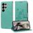 Mobigear Flowers Samsung Galaxy S25 Ultra Wallet case - Green