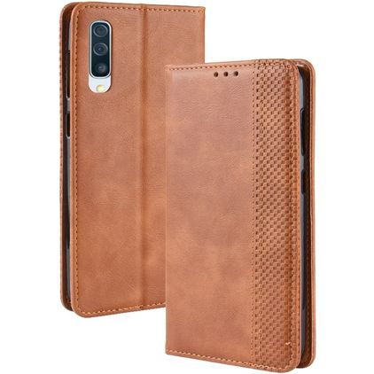 Mobigear Sensation Samsung Galaxy A70 Funda tipo libro Cartera - Coñac