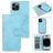 Mobigear Wallet iPhone 15 Pro Max Case Detachable 2-in-1 Wallet Case Wallet - Blue