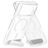 Mobiparts Hardcover Transparente iPhone 18 Pro Max MagSafe Plástico rígido Capa traseira com suporte - Transparente