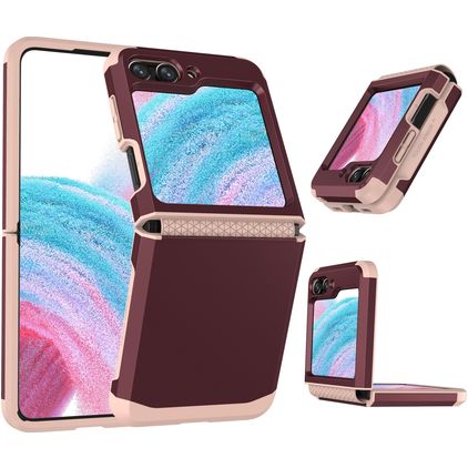 Mobigear Non-slip Armor Samsung Galaxy Z Flip 5 Hardcase Back cover Antiurto - Rosso