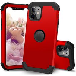 Mobigear Ultra Tough iPhone 11 Hard Case Back cover Shockproof - Red