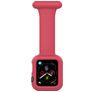Mobigear Clip Case Hoitajan kellokiinnike Apple Watch Ranneke Hakaneula - 46/45/44 mm - Punainen