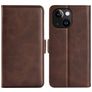 Mobigear Slim Magnet iPhone 15 Funda tipo libro Cartera - Marrón