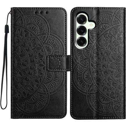 Mobigear Mandala Samsung Galaxy A17 Knížkové pouzdro Peněženka - Černá