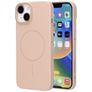Mobiparts Slim Line iPhone 14 MagSafe Hard Case Back cover - Dune Sand