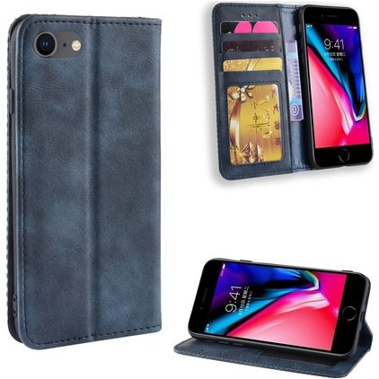 Mobigear Sensation iPhone SE (2020) Etui z klapką typu portfel - Niebieski
