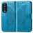 Mobigear Butterfly HONOR 90 Cover a libro portafoglio - Blu