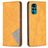 Mobigear Rhombus Slim Motorola Moto G200 5G Plånboksfodral - Konjak