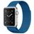 Mobigear Color Loop Correa Milanesa Cierre magnético para Apple Watch - 42/41/40/38 mm - Azul oscuro