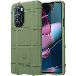 Mobigear Rugged Shield Motorola Edge 30 Pro Fleksibel TPU Bagsidecover Stødsikkert - Grøn