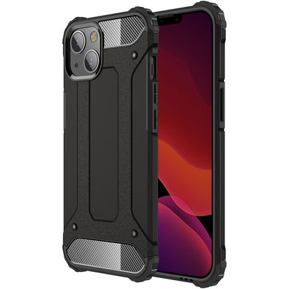 Mobigear Outdoor iPhone 13 Plástico rígido Capa traseira Antichoque - Preto