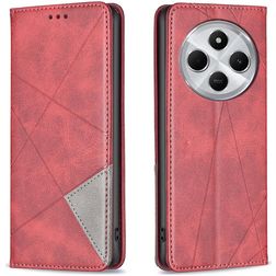Mobigear Rhombus Slim Xiaomi Redmi 14C Wallet case - Red