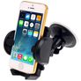 Mobigear Puhelinteline autoon Imukuppi Puristin Universaali - Musta