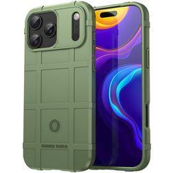Mobigear Rugged Shield iPhone 17 Pro Max TPU flessibile Back cover Antiurto - Verde