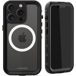 Mobilize Waterproof iPhone 15 Pro Vedenkestävä MagSafe Kova Suojakuori - Musta