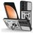 Mobigear Armor Ring Cam Slide Samsung Galaxy S26 FE Hardcase Back cover Antiurto con anello e copriobiettivo scorrevole - Argento