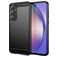 Mobigear Brushed Slim Samsung Galaxy A55 Fleksibel TPU Bagsidecover - Sort
