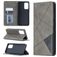 Mobigear Rhombus Slim Samsung Galaxy A52 Cover a libro - Grigio