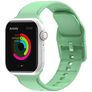 Mobigear Dashed Correa Silicona Cierre de hebilla para Apple Watch - 42/41/40/38 mm - Verde pastel