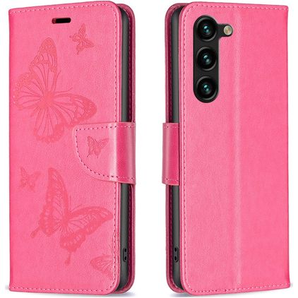 Mobigear Butterfly Samsung Galaxy S24 Plus Wallet case - Red