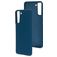 Mobiparts Samsung Galaxy S21 Plus Silicone Back cover - Blueberry Blue