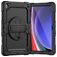 Mobigear SureGrip Xtreme Samsung Galaxy Tab A9 Plus (2023) Capa Plástico rígido / Silicone Capa traseira + Alça de ombro + Suporte - Preto